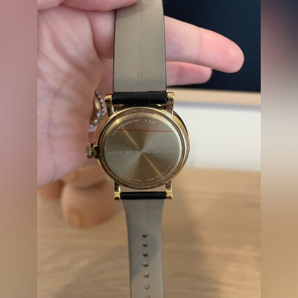 Marc Jacobs Baker black leather watch main image 5